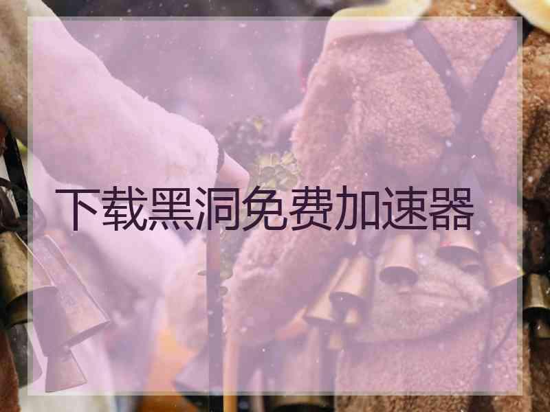 下载黑洞免费加速器