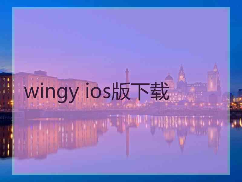 wingy ios版下载