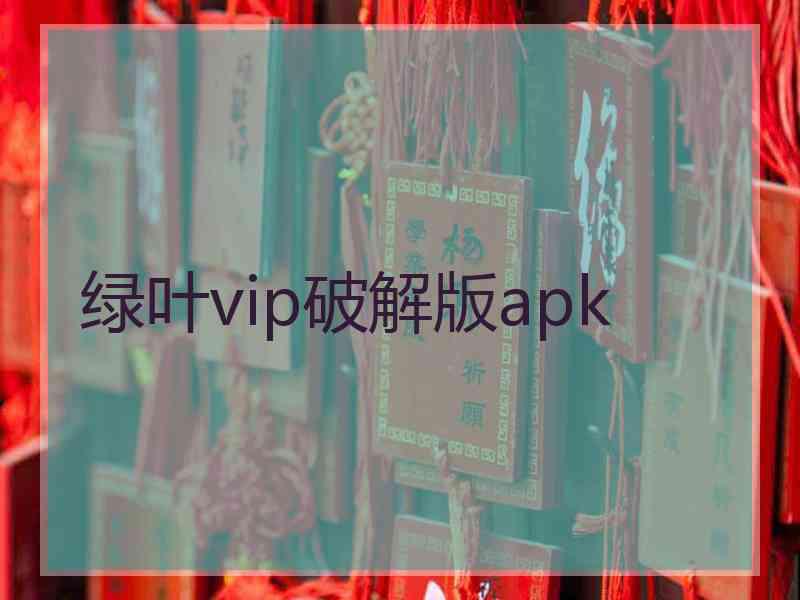 绿叶vip破解版apk