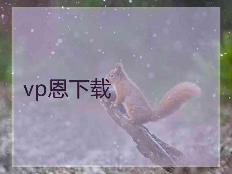 vp恩下载