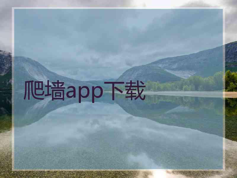 爬墙app下载