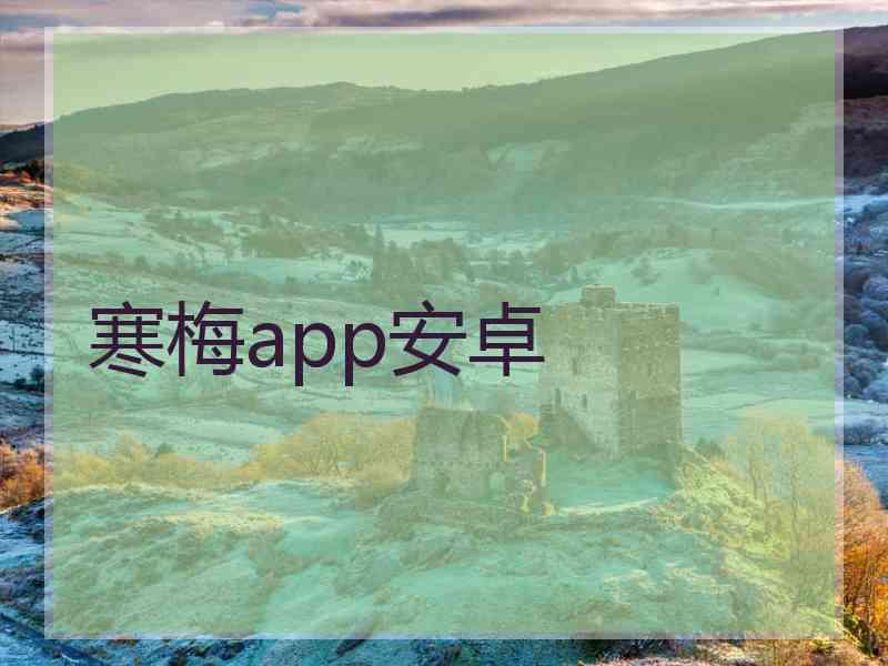 寒梅app安卓