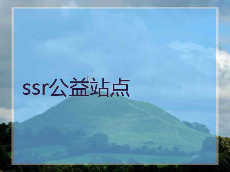 ssr公益站点