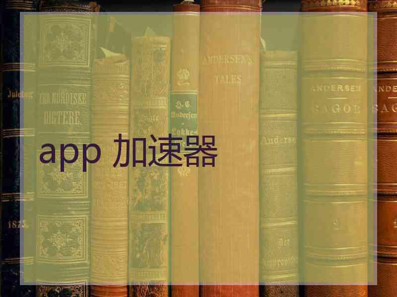 app 加速器