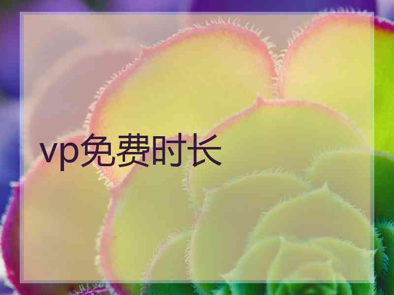 vp免费时长