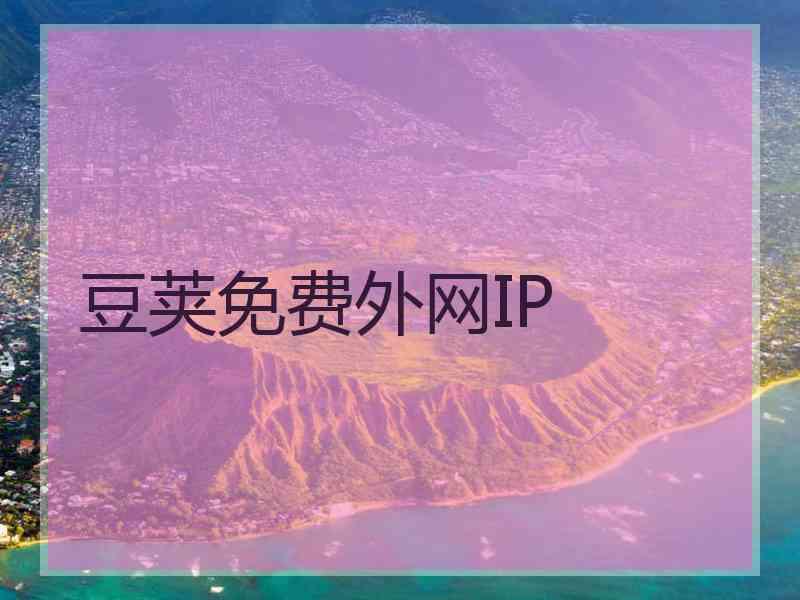 豆荚免费外网IP