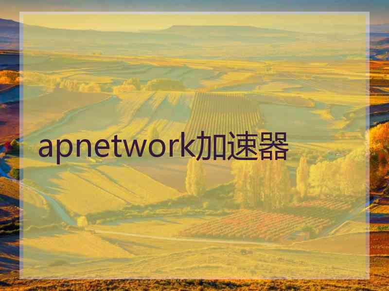 apnetwork加速器