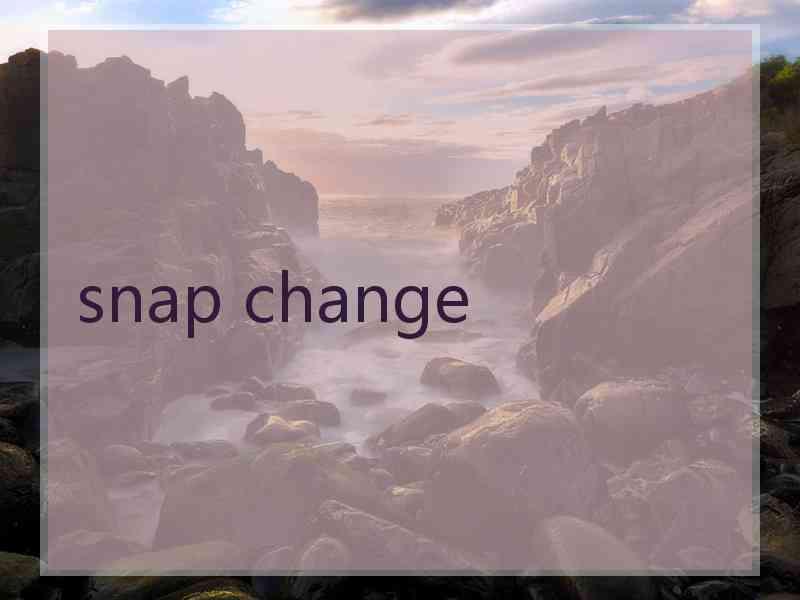 snap change