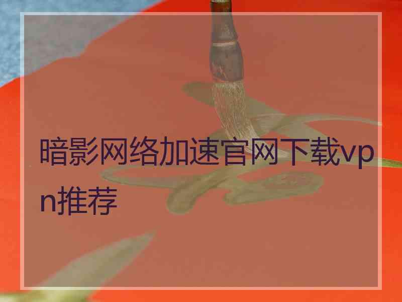 暗影网络加速官网下载vpn推荐