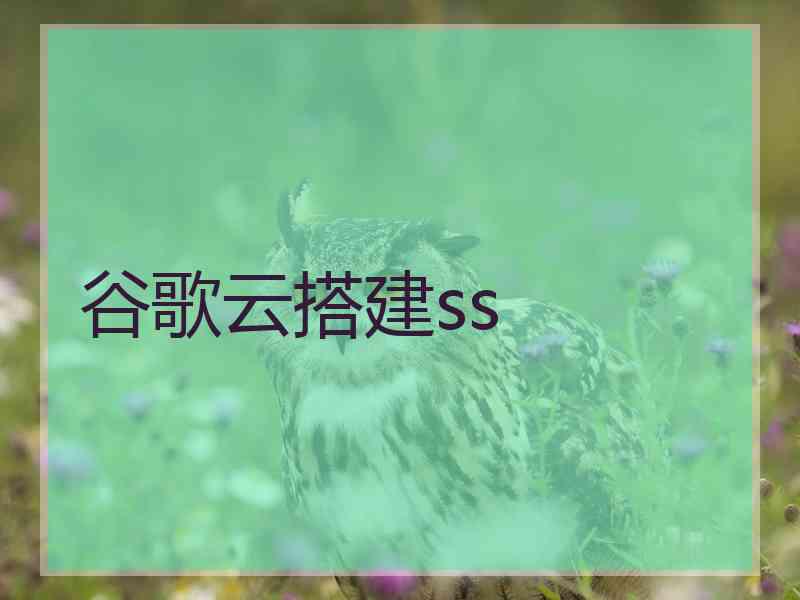 谷歌云搭建ss