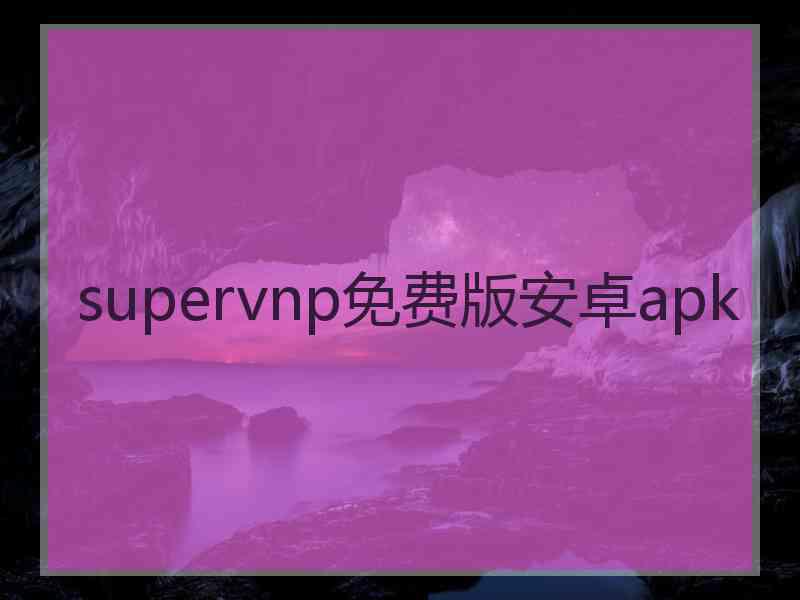 supervnp免费版安卓apk