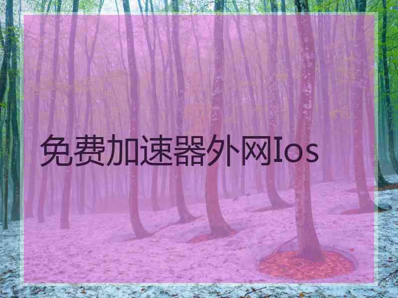 免费加速器外网Ios