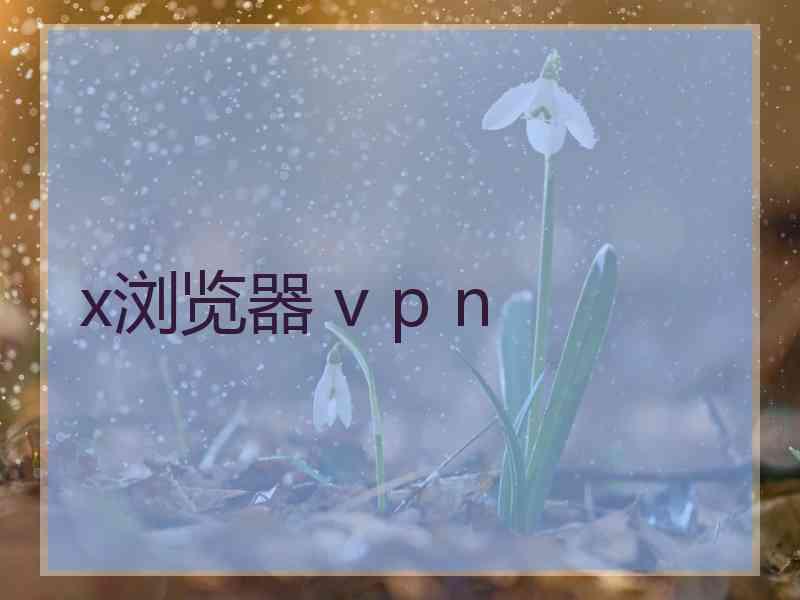 x浏览器 v p n