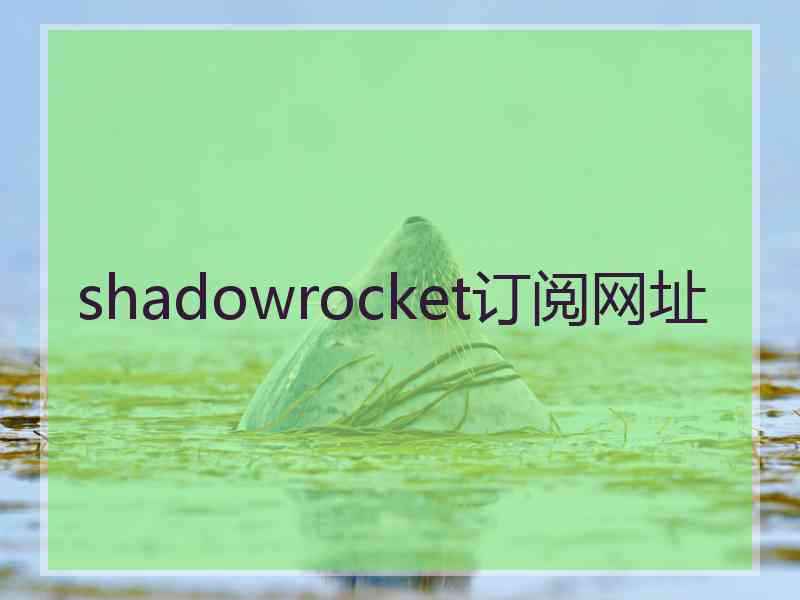 shadowrocket订阅网址