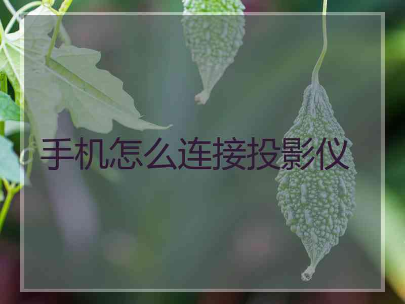 手机怎么连接投影仪