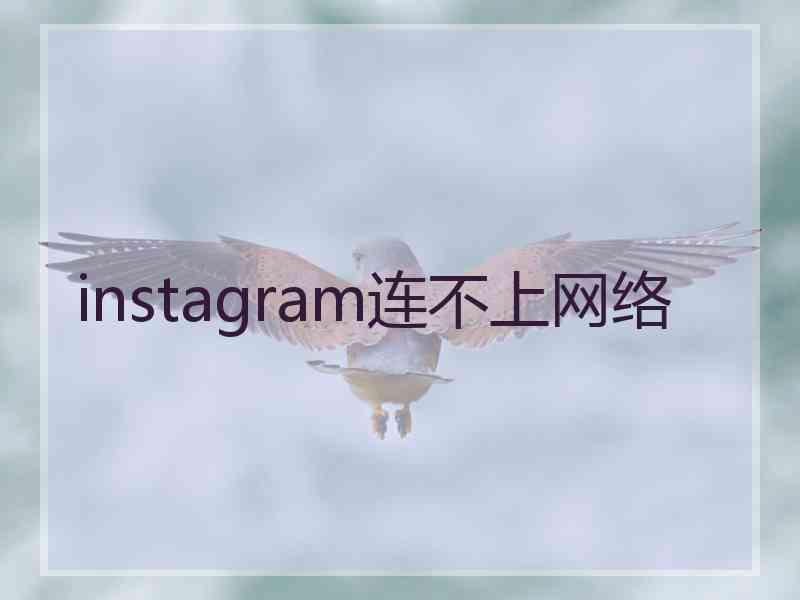 instagram连不上网络