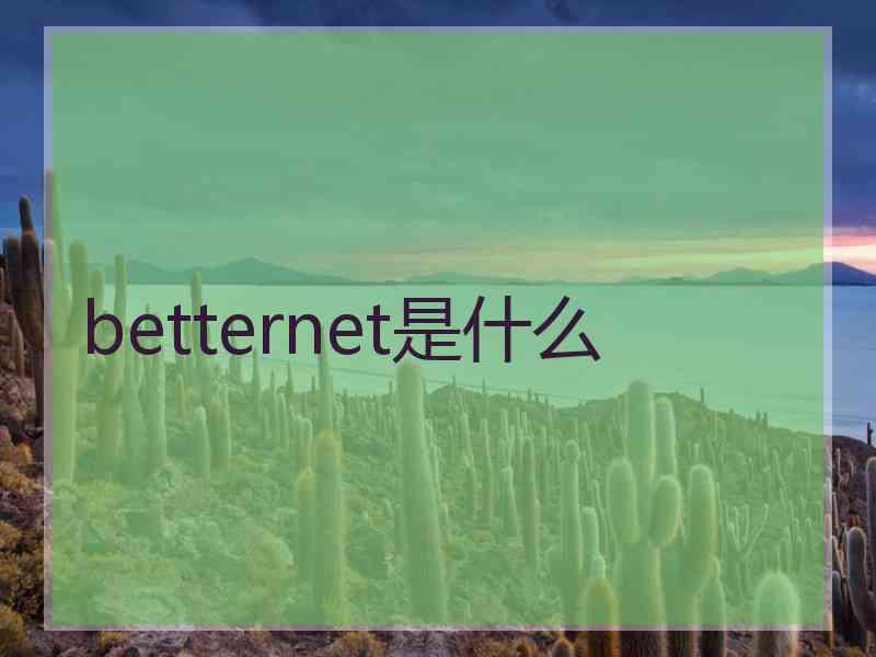 betternet是什么