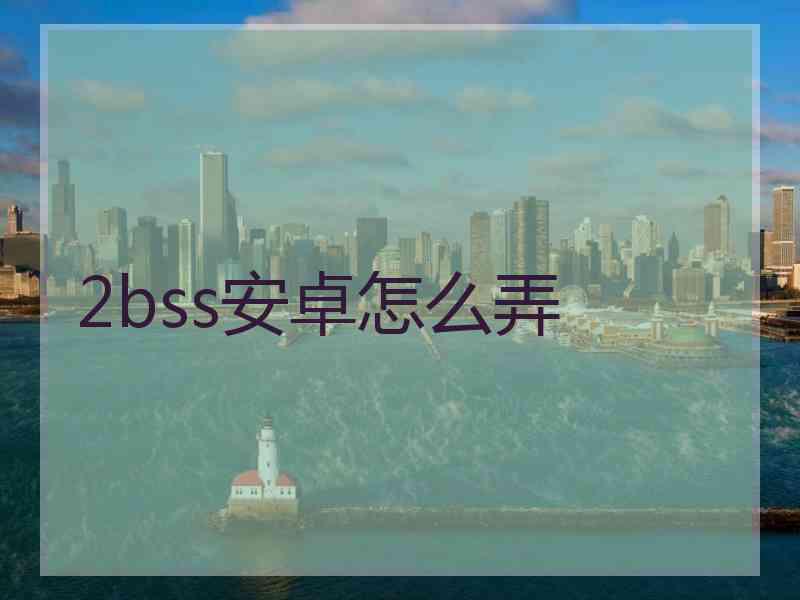 2bss安卓怎么弄