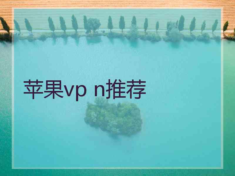 苹果vp n推荐